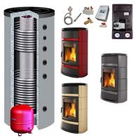 LaNordica Kaminofen wasserführend Norma S Idro DSA EVO 3 Farben 17.5 kW + Hygienespeicher
